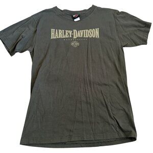 Harley Davidson Shirt Mens Large Green Staunton, VA